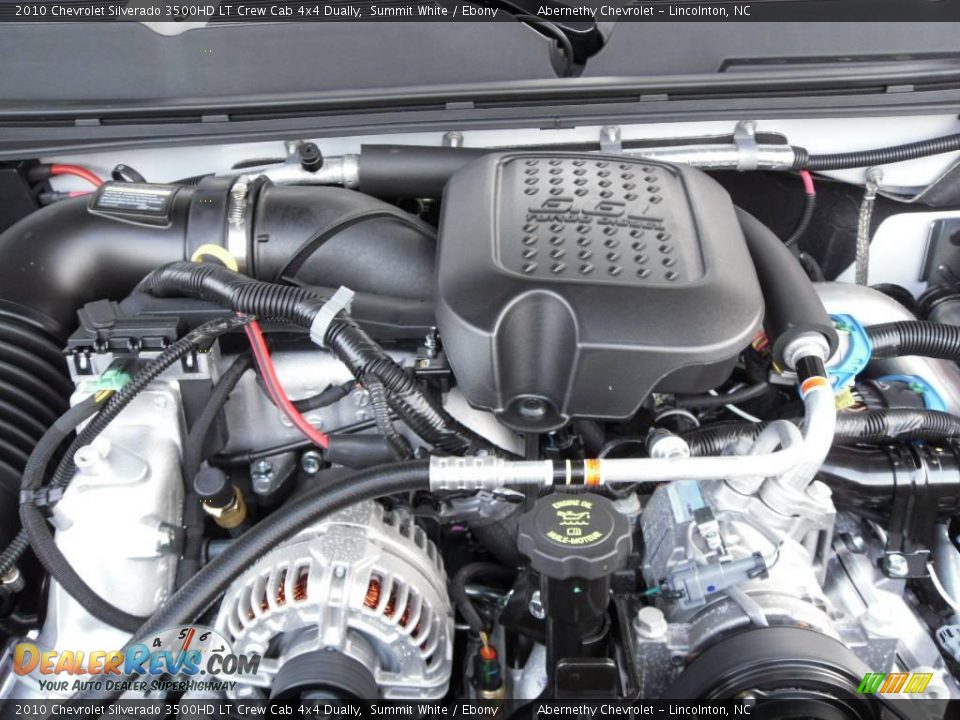2010 Chevrolet Silverado 3500HD LT Crew Cab 4x4 Dually Summit White / Ebony Photo #22