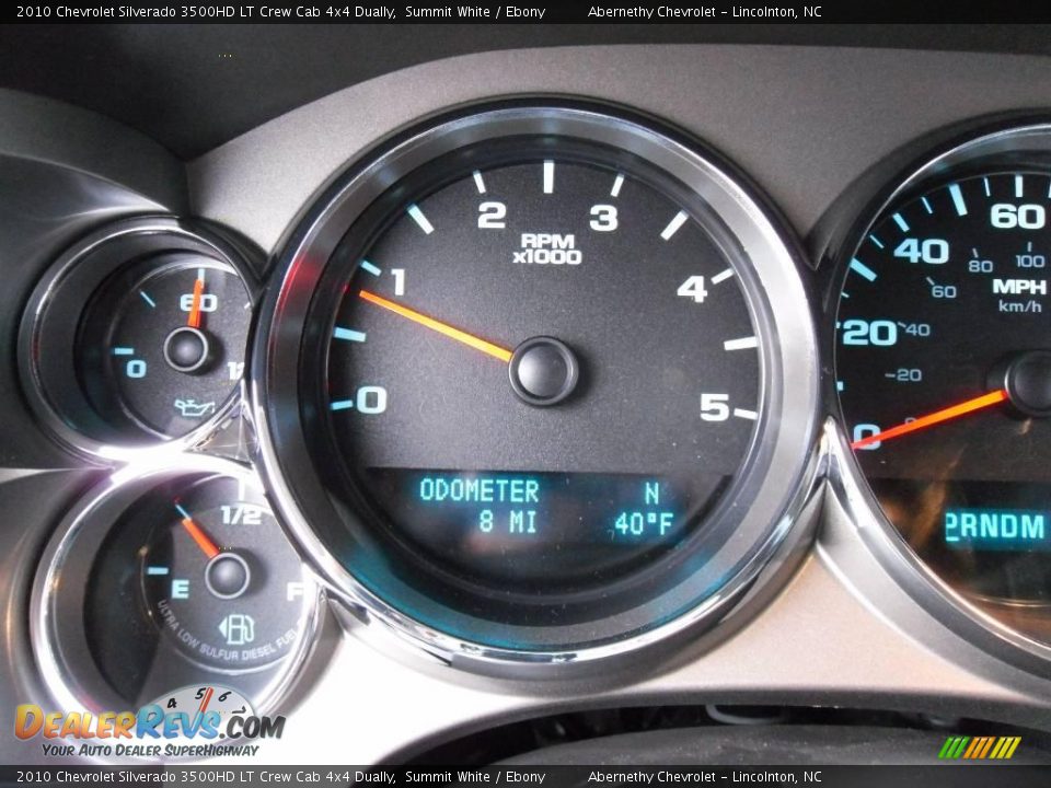 2010 Chevrolet Silverado 3500HD LT Crew Cab 4x4 Dually Summit White / Ebony Photo #25