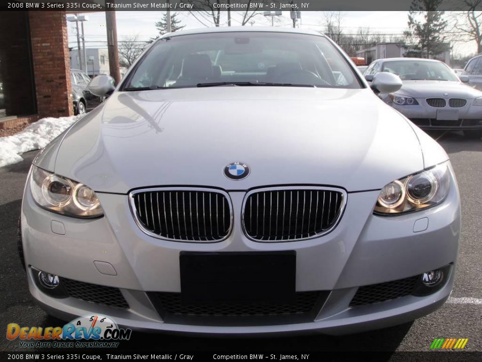 2008 BMW 3 Series 335i Coupe Titanium Silver Metallic / Gray Photo #2