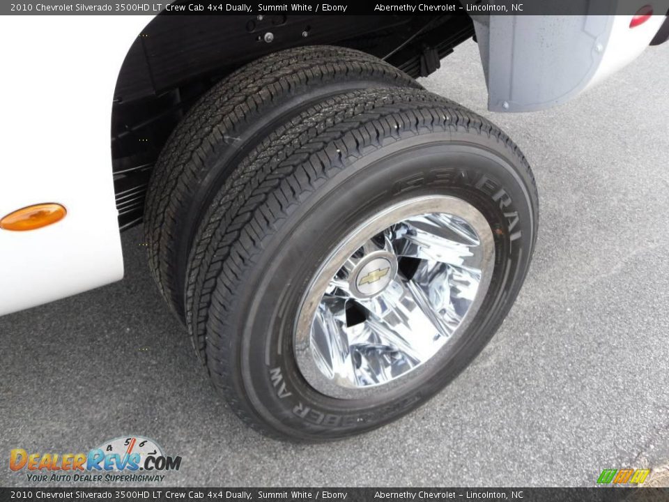 2010 Chevrolet Silverado 3500HD LT Crew Cab 4x4 Dually Summit White / Ebony Photo #27