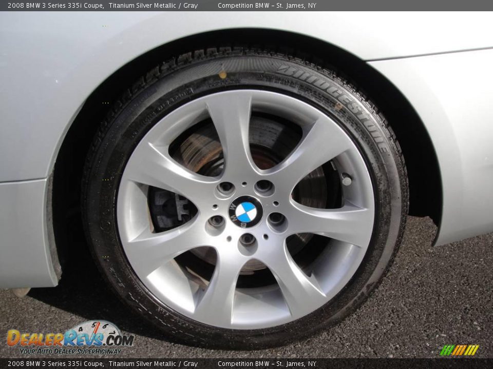 2008 BMW 3 Series 335i Coupe Titanium Silver Metallic / Gray Photo #7