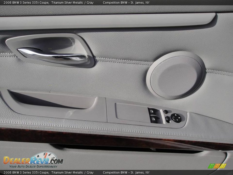 2008 BMW 3 Series 335i Coupe Titanium Silver Metallic / Gray Photo #8