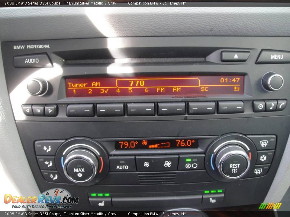 2008 BMW 3 Series 335i Coupe Titanium Silver Metallic / Gray Photo #12