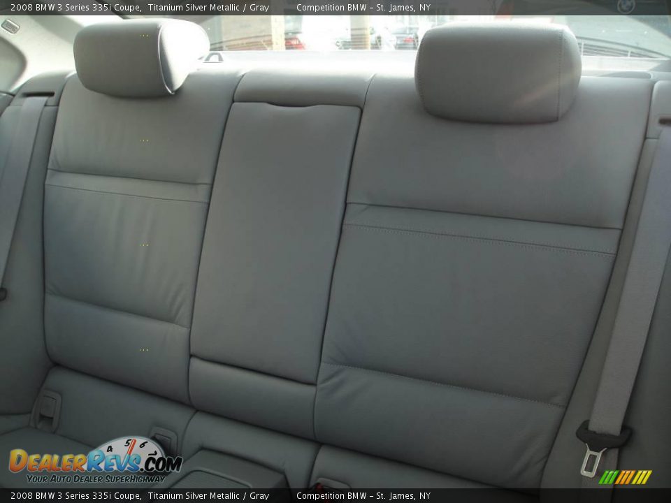 2008 BMW 3 Series 335i Coupe Titanium Silver Metallic / Gray Photo #14