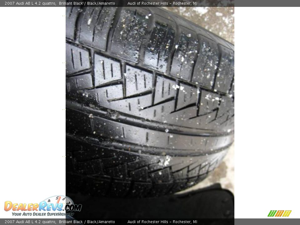 2007 Audi A8 L 4.2 quattro Brilliant Black / Black/Amaretto Photo #25