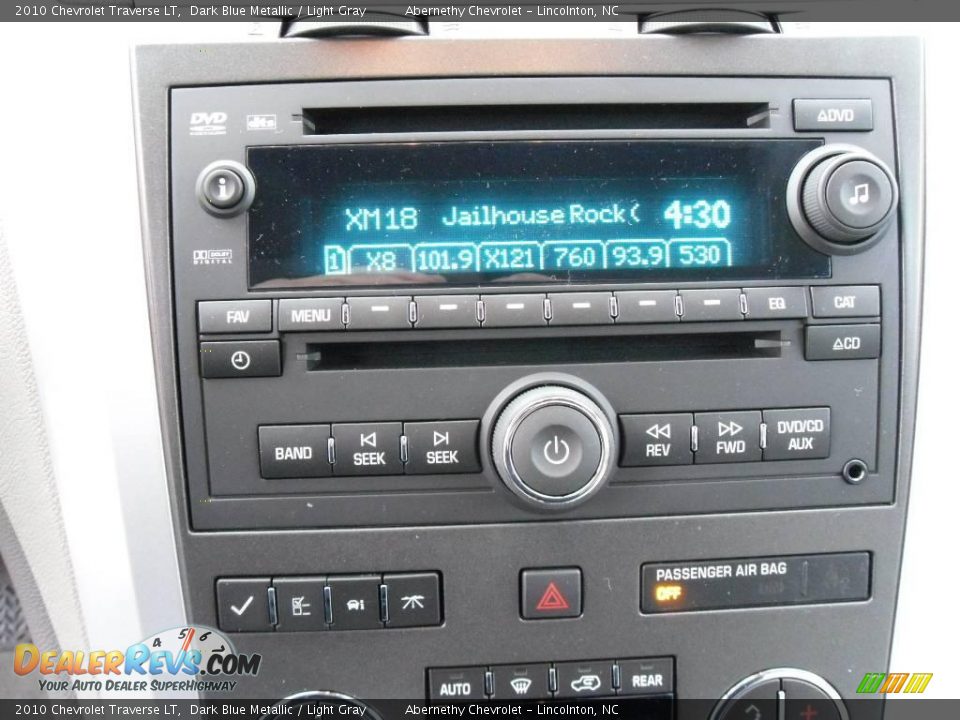 2010 Chevrolet Traverse LT Dark Blue Metallic / Light Gray Photo #24