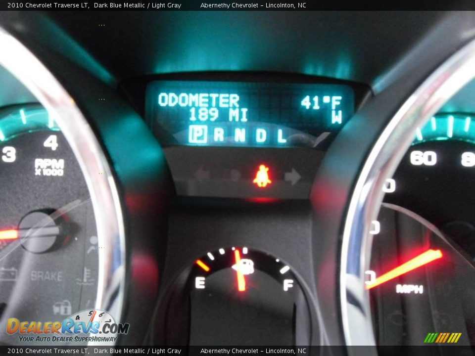 2010 Chevrolet Traverse LT Dark Blue Metallic / Light Gray Photo #25