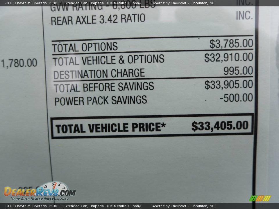 2010 Chevrolet Silverado 1500 LT Extended Cab Imperial Blue Metallic / Ebony Photo #13