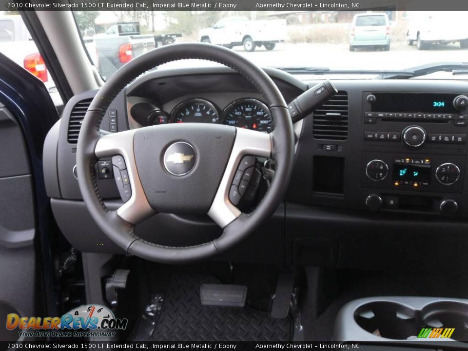 2010 Chevrolet Silverado 1500 LT Extended Cab Imperial Blue Metallic / Ebony Photo #21