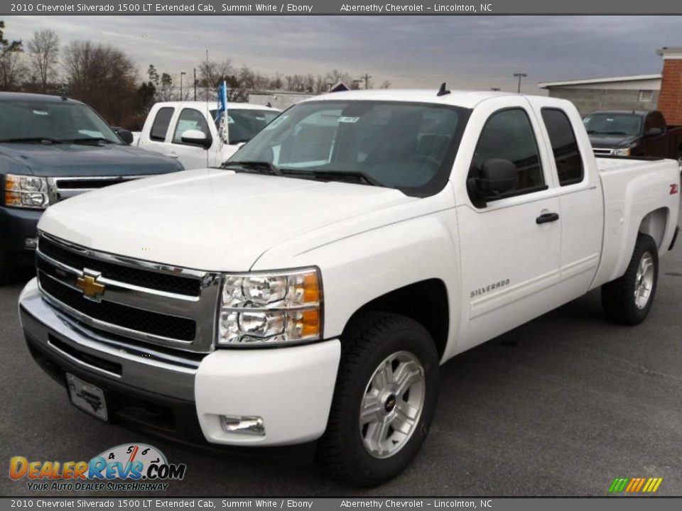2010 Chevrolet Silverado 1500 LT Extended Cab Summit White / Ebony Photo #1