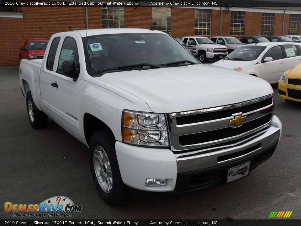 2010 Chevrolet Silverado 1500 LT Extended Cab Summit White / Ebony Photo #6