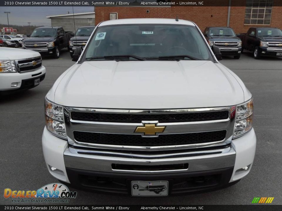 2010 Chevrolet Silverado 1500 LT Extended Cab Summit White / Ebony Photo #7
