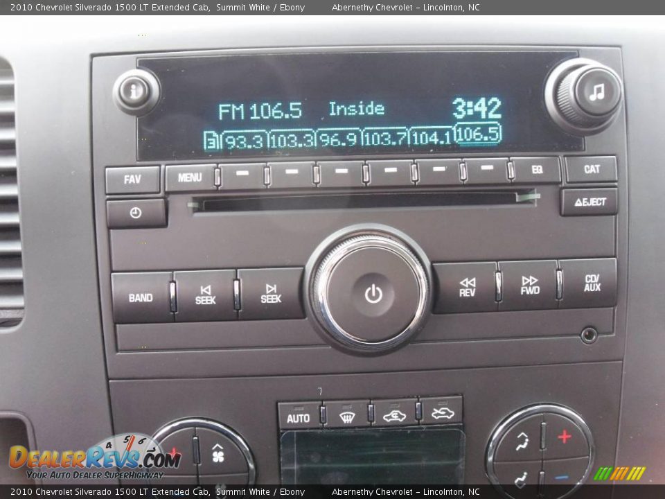 2010 Chevrolet Silverado 1500 LT Extended Cab Summit White / Ebony Photo #23