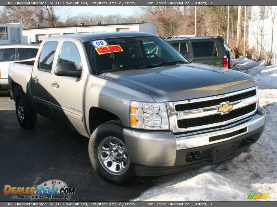 2009 Chevrolet Silverado 1500 LT Crew Cab 4x4 Graystone Metallic / Ebony Photo #3