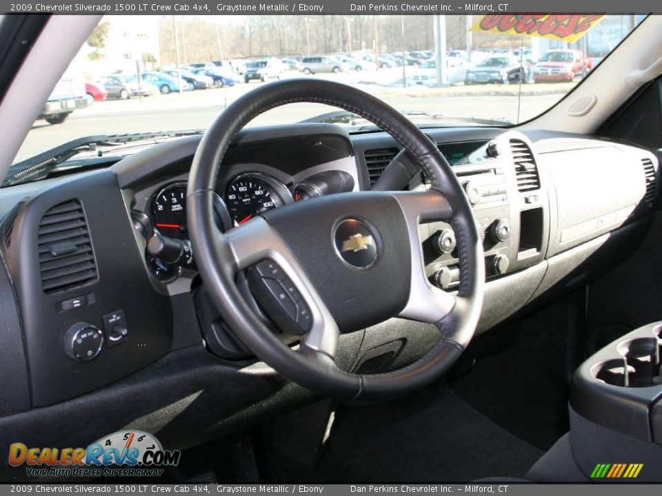 2009 Chevrolet Silverado 1500 LT Crew Cab 4x4 Graystone Metallic / Ebony Photo #9