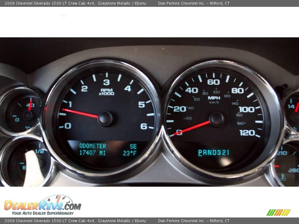 2009 Chevrolet Silverado 1500 LT Crew Cab 4x4 Graystone Metallic / Ebony Photo #14