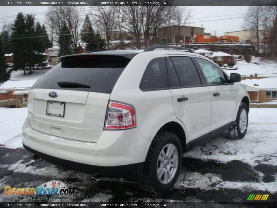 2010 Ford Edge SE White Suede / Charcoal Black Photo #3