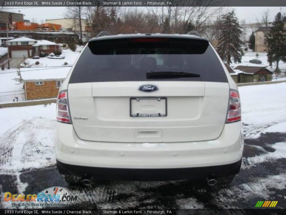2010 Ford Edge SE White Suede / Charcoal Black Photo #4