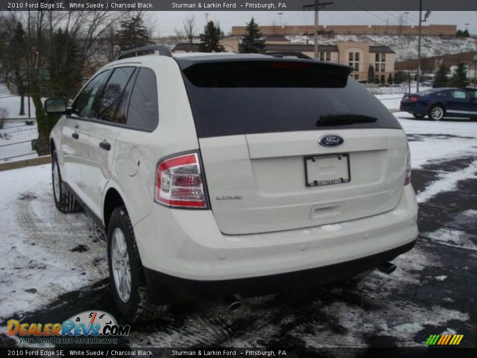 2010 Ford Edge SE White Suede / Charcoal Black Photo #5