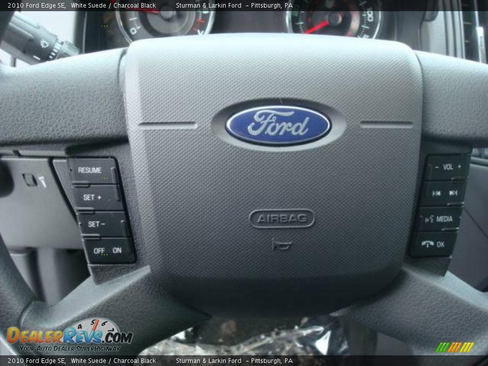 2010 Ford Edge SE White Suede / Charcoal Black Photo #15