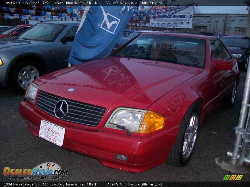 1994 Mercedes-Benz SL 320 Roadster Imperial Red / Black Photo #1