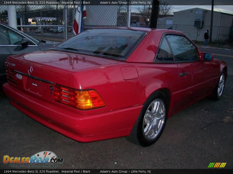 1994 Mercedes-Benz SL 320 Roadster Imperial Red / Black Photo #3