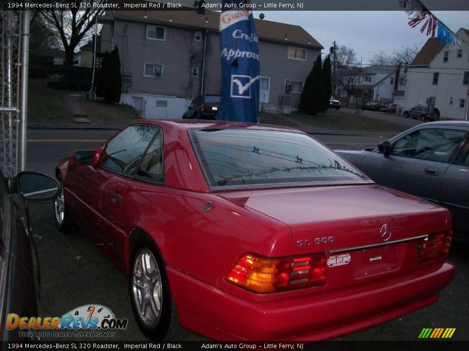 1994 Mercedes-Benz SL 320 Roadster Imperial Red / Black Photo #4