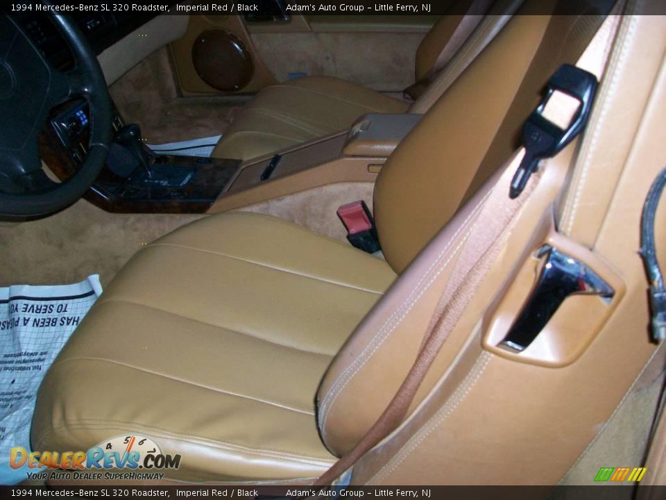 1994 Mercedes-Benz SL 320 Roadster Imperial Red / Black Photo #8
