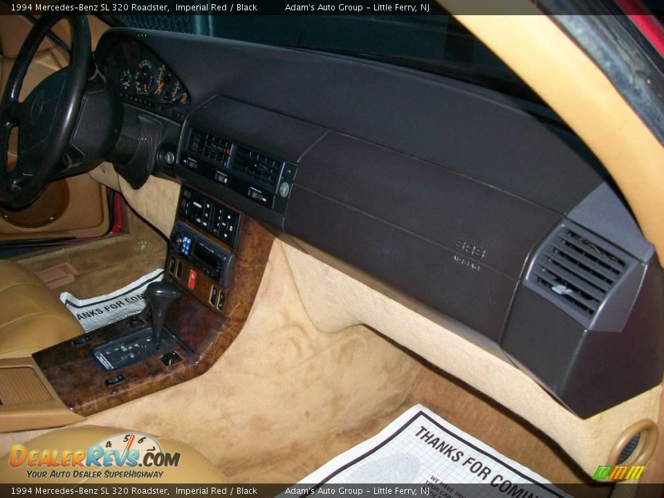 1994 Mercedes-Benz SL 320 Roadster Imperial Red / Black Photo #11