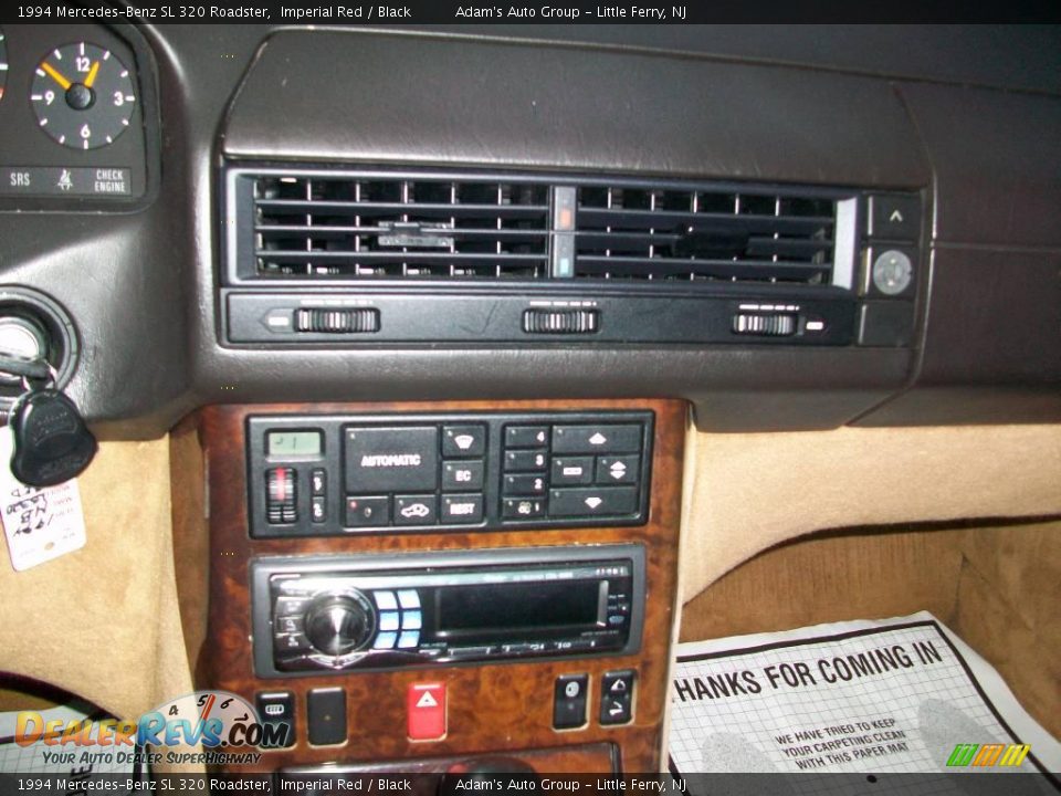 1994 Mercedes-Benz SL 320 Roadster Imperial Red / Black Photo #14