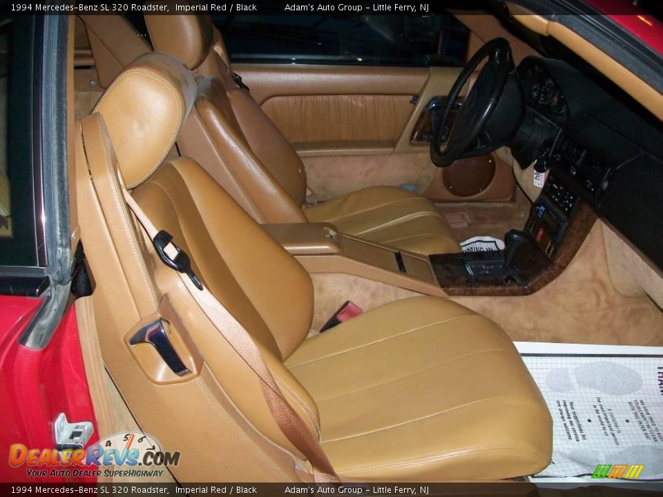 1994 Mercedes-Benz SL 320 Roadster Imperial Red / Black Photo #35