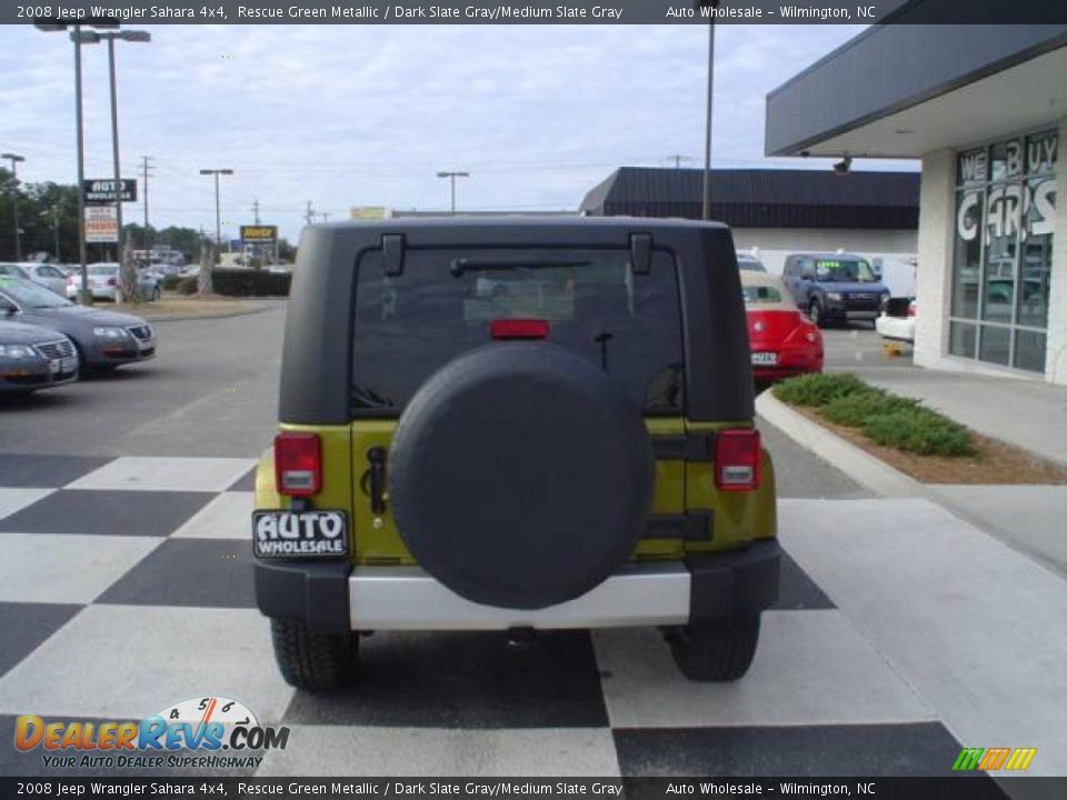 2008 Jeep Wrangler Sahara 4x4 Rescue Green Metallic / Dark Slate Gray/Medium Slate Gray Photo #3