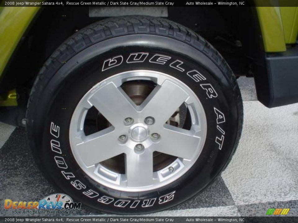 2008 Jeep Wrangler Sahara 4x4 Rescue Green Metallic / Dark Slate Gray/Medium Slate Gray Photo #4
