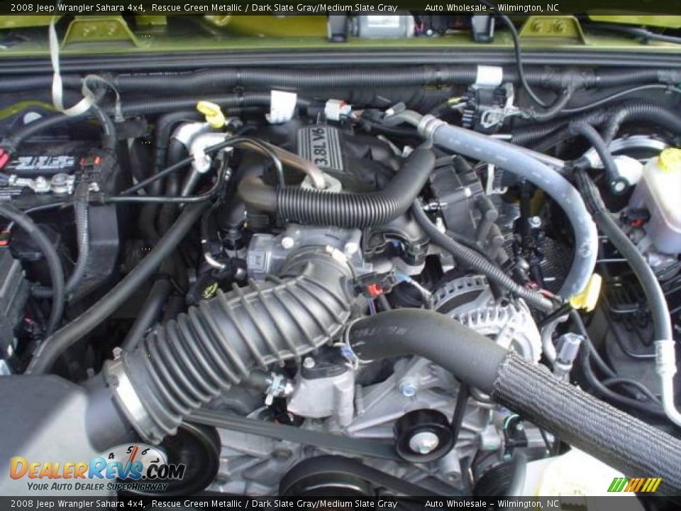 2008 Jeep Wrangler Sahara 4x4 Rescue Green Metallic / Dark Slate Gray/Medium Slate Gray Photo #6