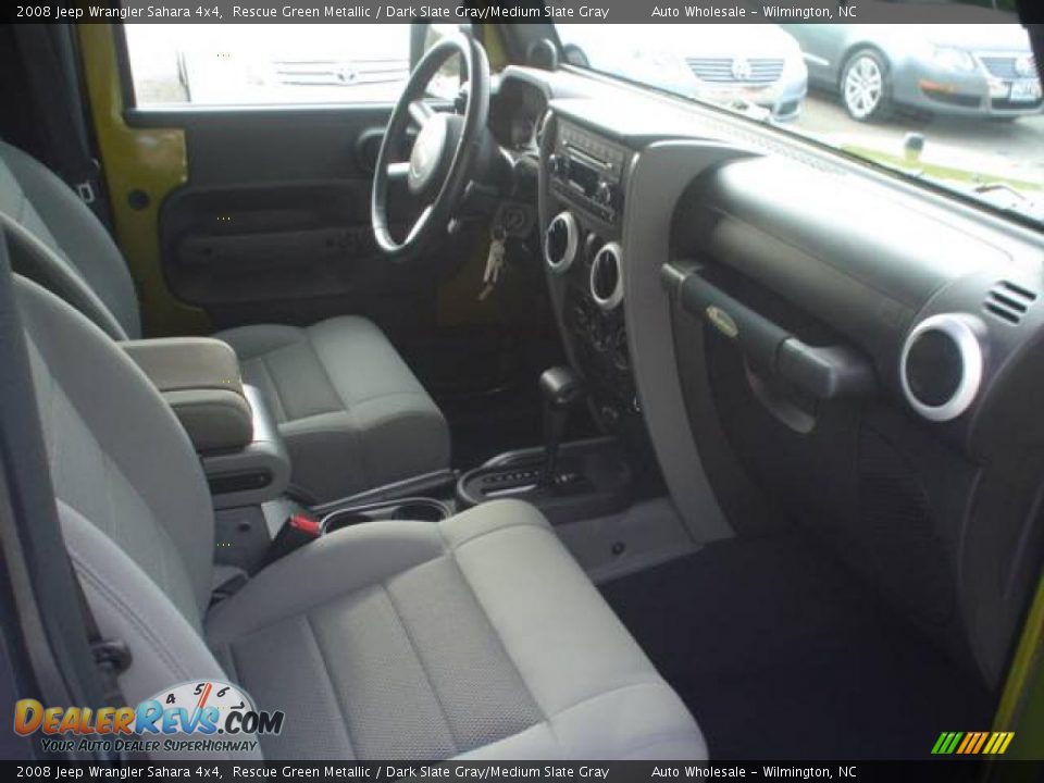 2008 Jeep Wrangler Sahara 4x4 Rescue Green Metallic / Dark Slate Gray/Medium Slate Gray Photo #7