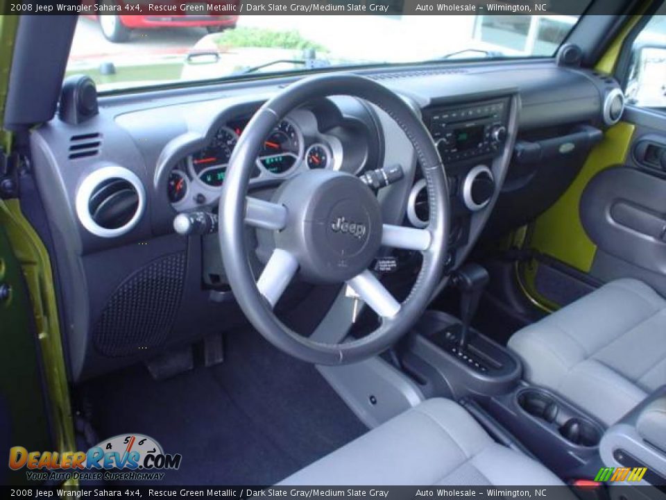 2008 Jeep Wrangler Sahara 4x4 Rescue Green Metallic / Dark Slate Gray/Medium Slate Gray Photo #9