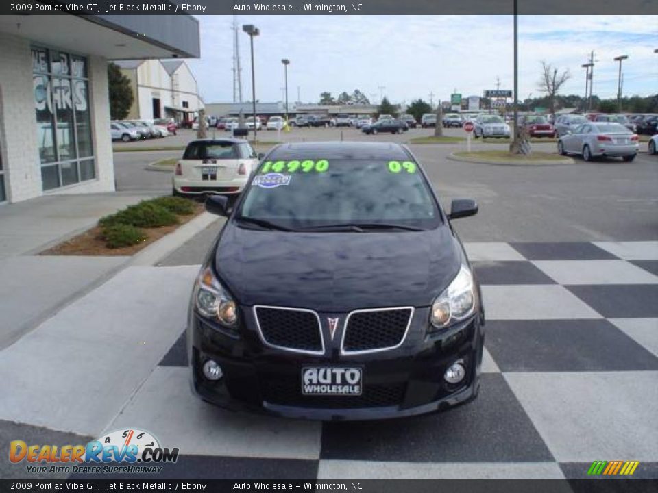 2009 Pontiac Vibe GT Jet Black Metallic / Ebony Photo #2