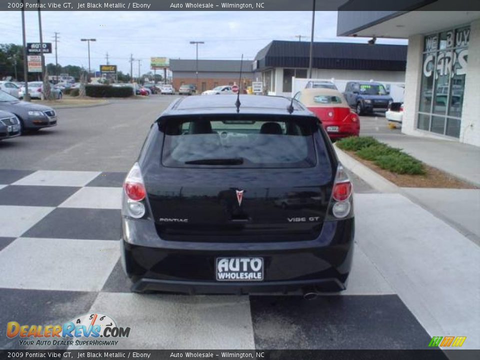 2009 Pontiac Vibe GT Jet Black Metallic / Ebony Photo #3