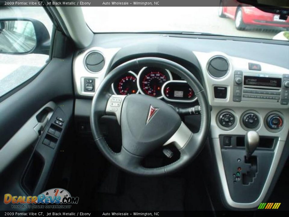2009 Pontiac Vibe GT Jet Black Metallic / Ebony Photo #9