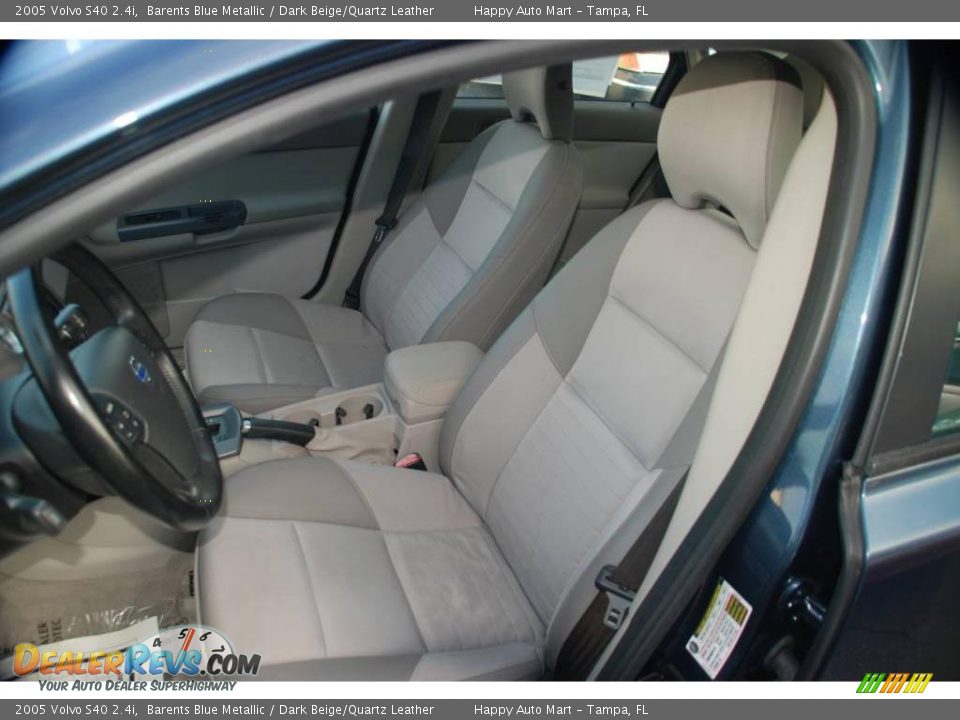 2005 Volvo S40 2.4i Barents Blue Metallic / Dark Beige/Quartz Leather Photo #12