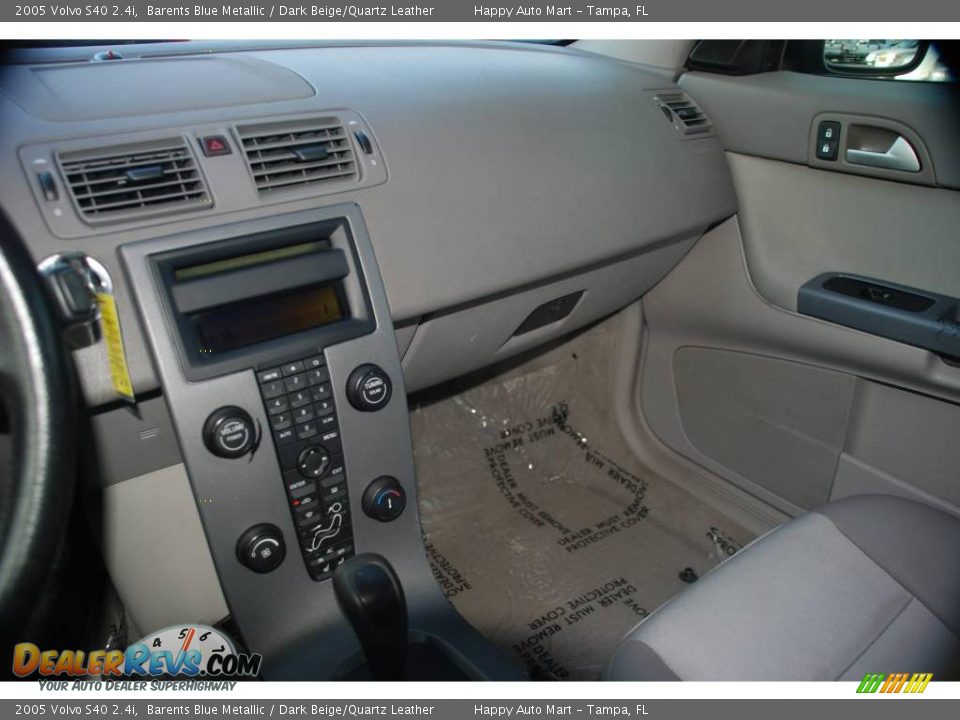 2005 Volvo S40 2.4i Barents Blue Metallic / Dark Beige/Quartz Leather Photo #16