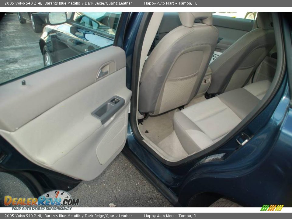 2005 Volvo S40 2.4i Barents Blue Metallic / Dark Beige/Quartz Leather Photo #18