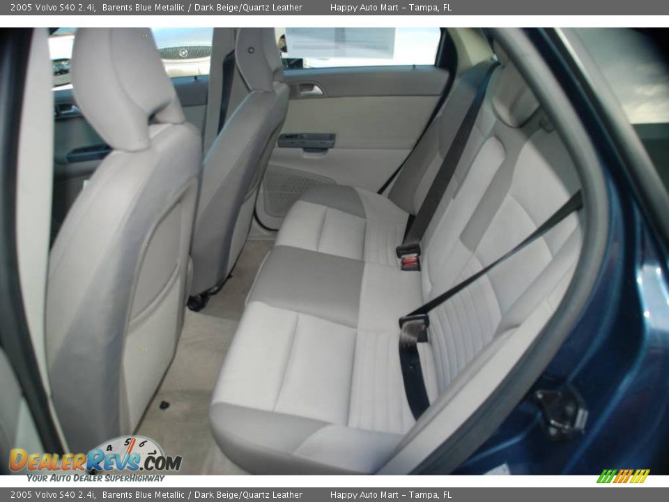 2005 Volvo S40 2.4i Barents Blue Metallic / Dark Beige/Quartz Leather Photo #19