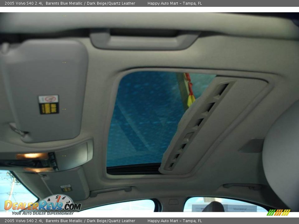 2005 Volvo S40 2.4i Barents Blue Metallic / Dark Beige/Quartz Leather Photo #20