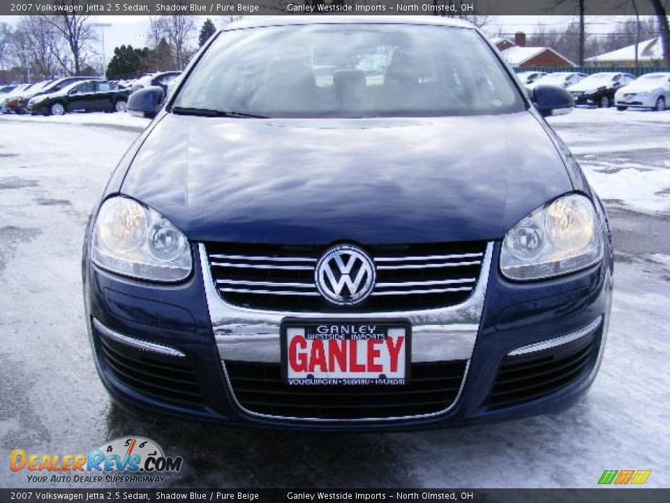 2007 Volkswagen Jetta 2.5 Sedan Shadow Blue / Pure Beige Photo #8