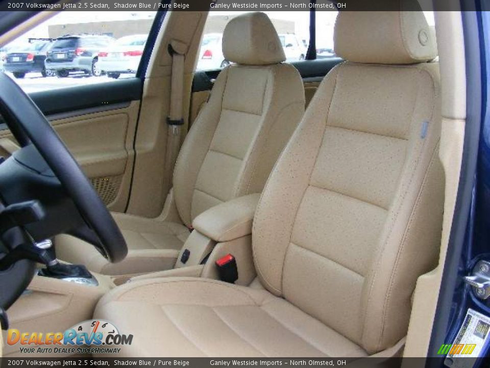 2007 Volkswagen Jetta 2.5 Sedan Shadow Blue / Pure Beige Photo #9