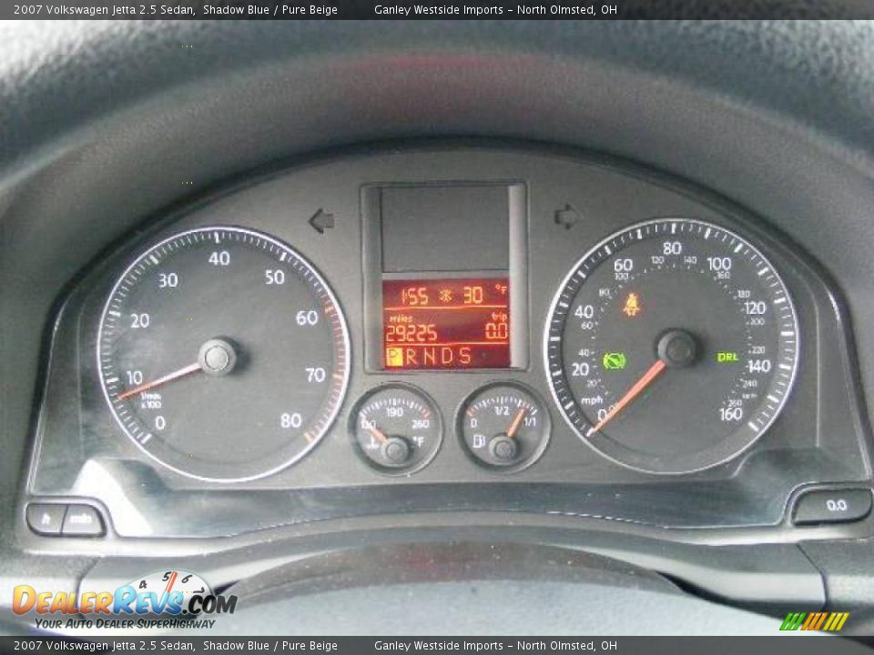 2007 Volkswagen Jetta 2.5 Sedan Shadow Blue / Pure Beige Photo #16