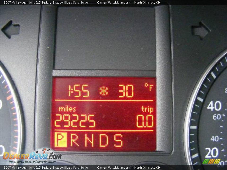 2007 Volkswagen Jetta 2.5 Sedan Shadow Blue / Pure Beige Photo #17