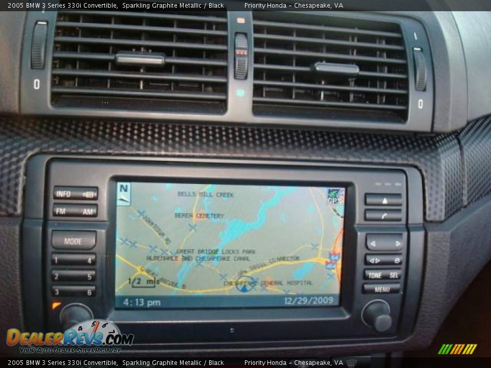 2005 BMW 3 Series 330i Convertible Sparkling Graphite Metallic / Black Photo #13