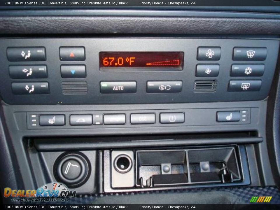 2005 BMW 3 Series 330i Convertible Sparkling Graphite Metallic / Black Photo #14